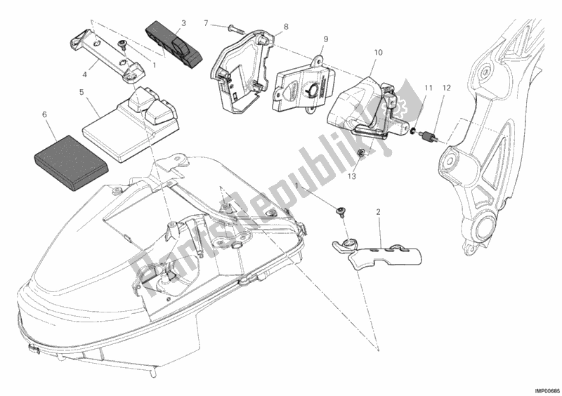 Todas las partes para Unidad De Control Del Motor de Ducati Diavel USA 1200 2012